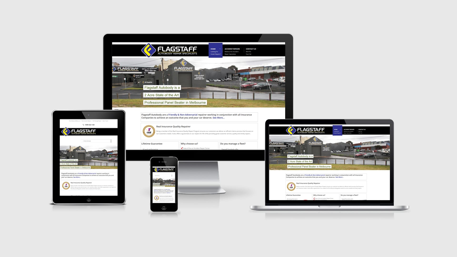 Flagstaff Autobody Website design | Graphic design | CMS | SEO