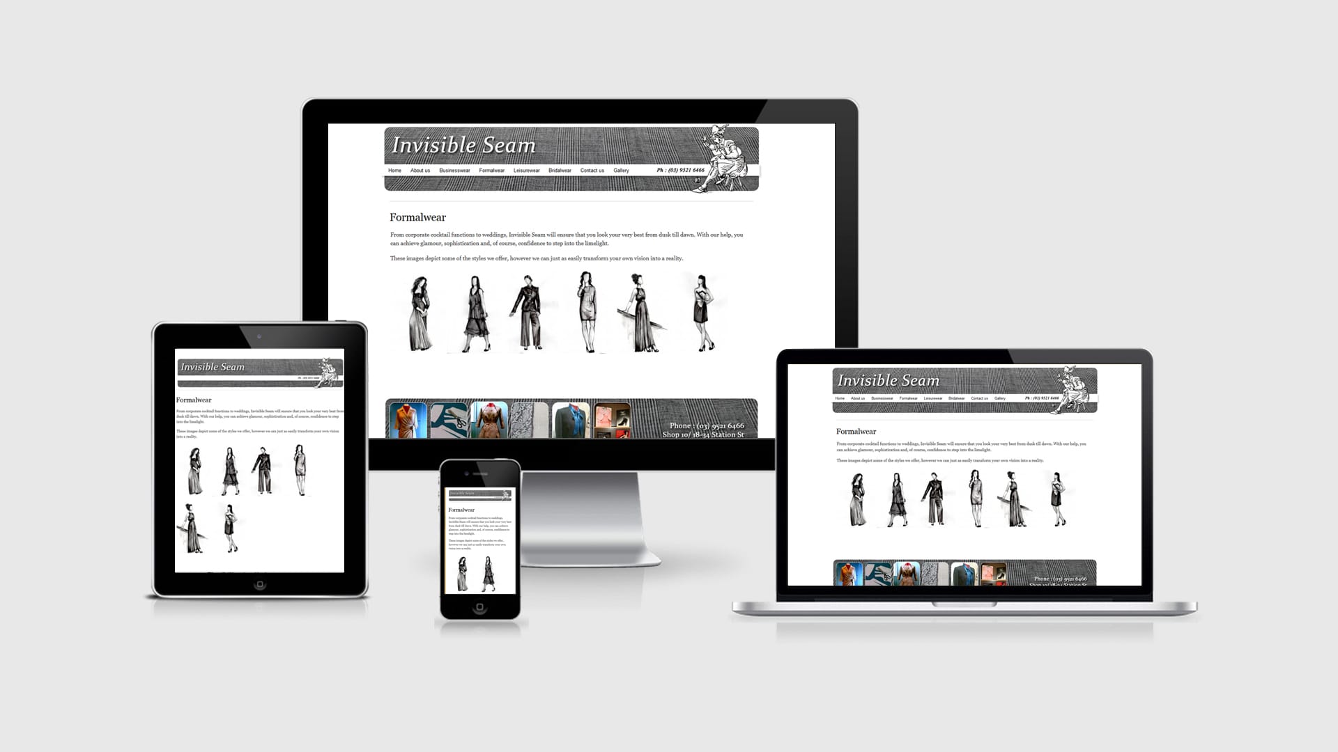 Invisible Seam Website Design | SEO | Graphic Design
